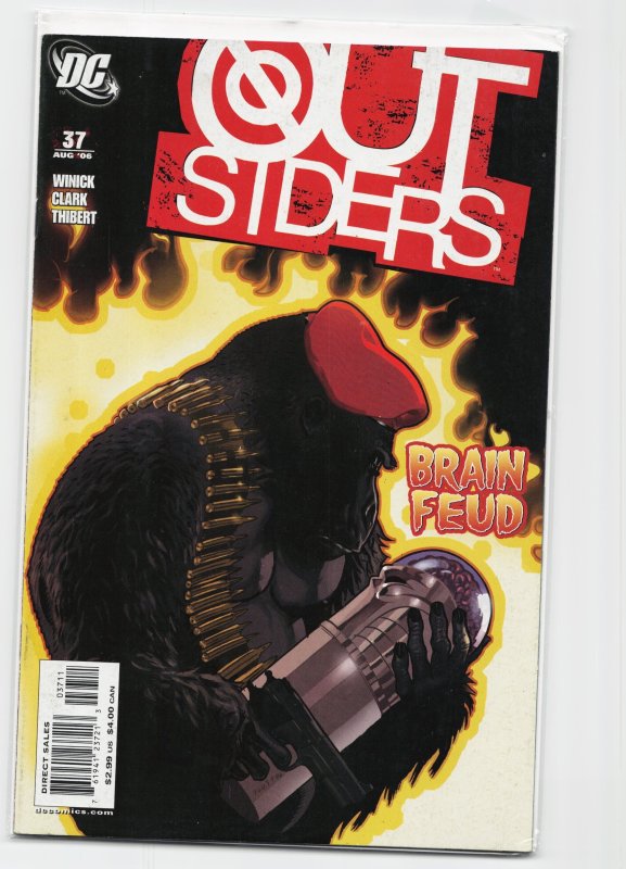 Outsiders #37 (2006), raw, ungraded comic book — front cover