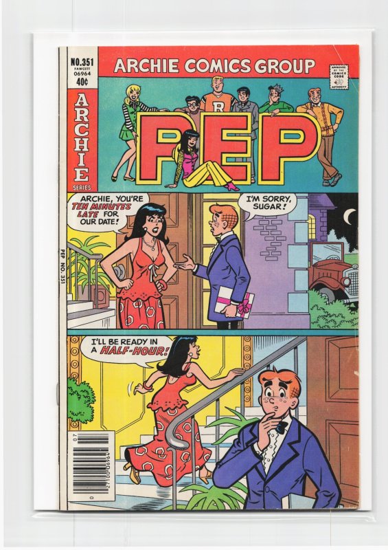 Pep Comics #351 (Archie Comics, 1979), raw, ungraded comic book — front cover