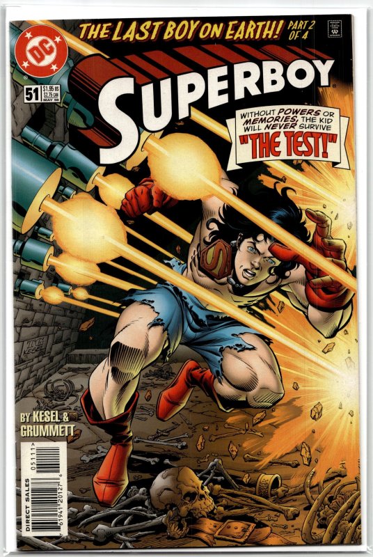 Superboy #51 (DC Comics, 1998), raw, ungraded comic book — front cover