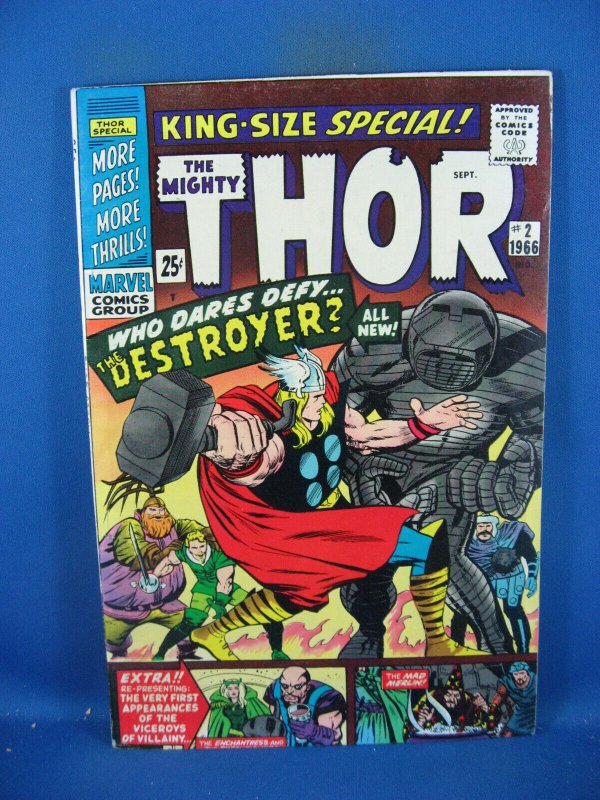 Thor King Size Special #2 (Marvel Comics, 1966), raw comic book in VF condition — front cover