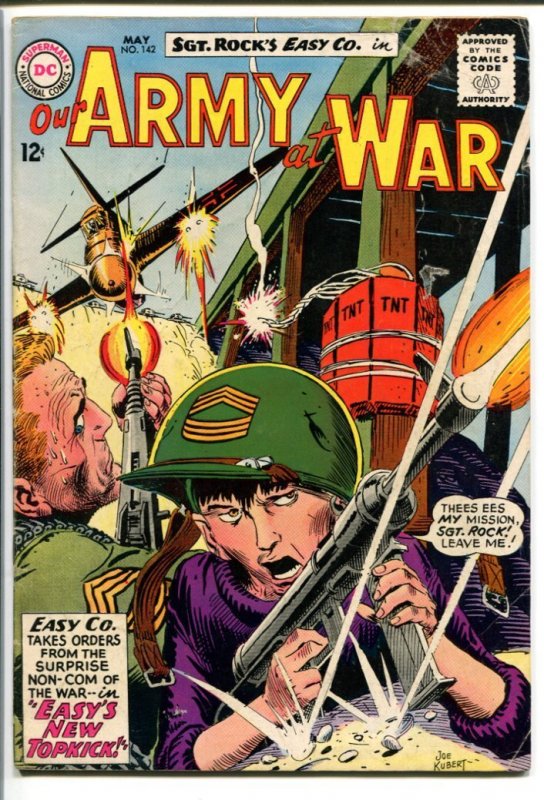 Our Army at War #142 (DC Comics), raw comic book in VG- condition — front cover