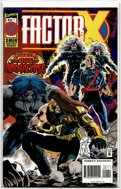 Factor X #1 (Marvel Comics, 1995), raw, ungraded comic book — front cover