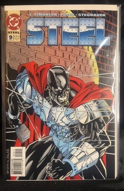 Steel #9 (DC Comics, 1994), raw, ungraded comic book — front cover