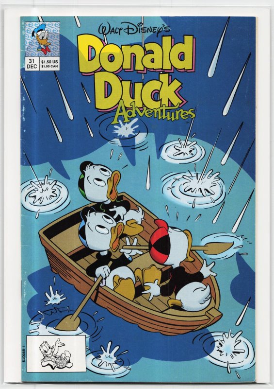 Donald Duck Adventures #31 (Disney Comics, 1992), raw, ungraded comic book — front cover