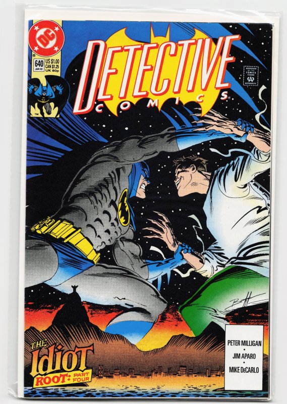 Detective Comics #640 (DC Comics, 1992), raw, ungraded comic book — front cover