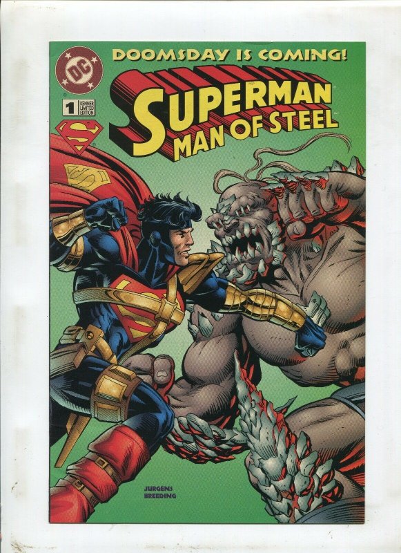 Superman Man of Steel #1 (DC Comics), raw comic book in 9.2 condition — front cover