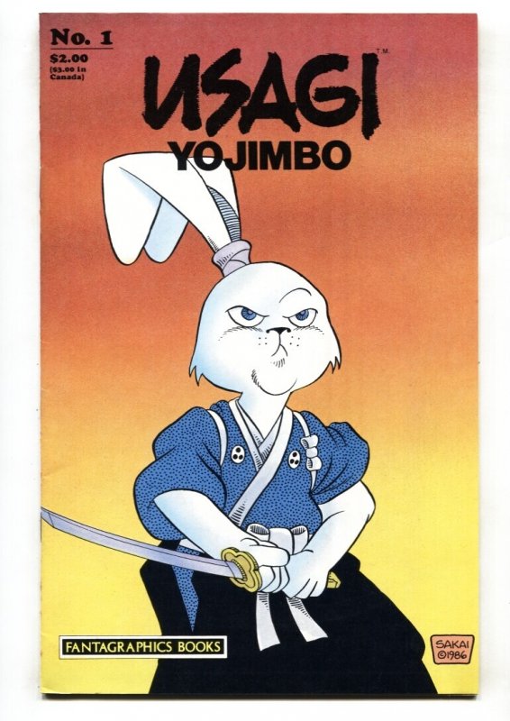 Usagi Yojimbo #1 - 1986 - Fantagraphics - VF+ - Comic Book (1986), raw comic book in VF+ condition — front cover