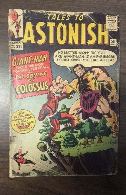 Tales to Astonish #58 (Marvel Comics, 1964), raw, ungraded comic book — front cover