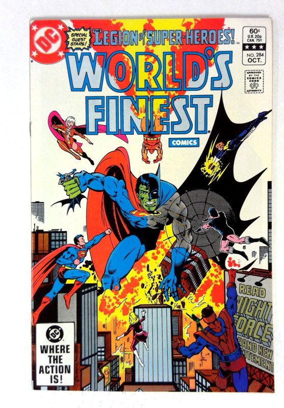 World's Finest #284 (DC Comics, 1982), raw comic book in NM- condition — front cover