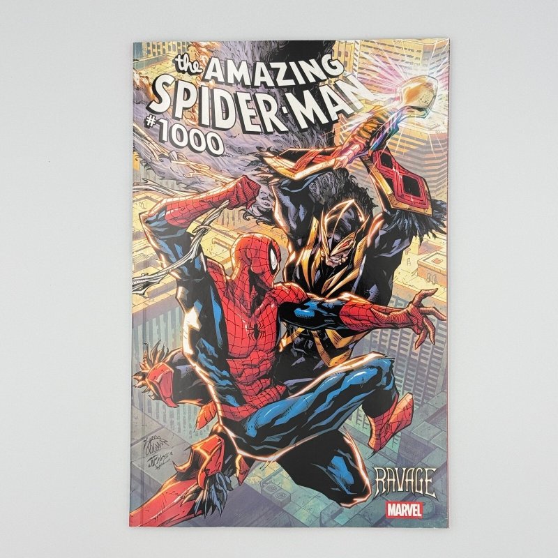 Amazing Spider-Man #1000 (Marvel Comics, 2026), raw comic book in NM condition — front cover