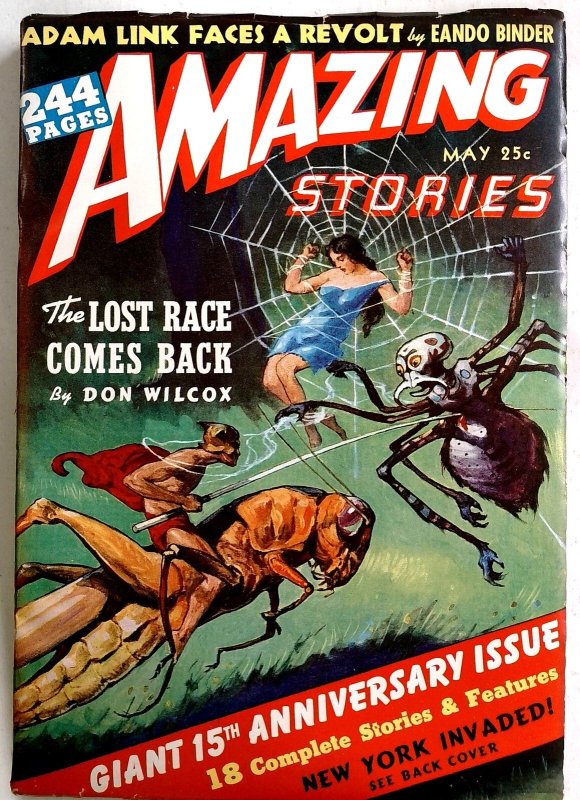 Amazing Stories May 1941 - Giant 244 Page Issue - J Allen St John Cover - Pulp (St. John Publications, 1941), raw, ungraded comic book — front cover