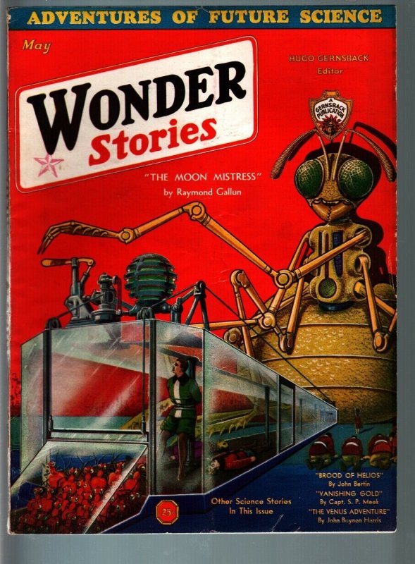 Wonder Stories 5/1932-Sci-Fi Pulp-Worship the Ant God! VF, raw comic book in VF condition — front cover