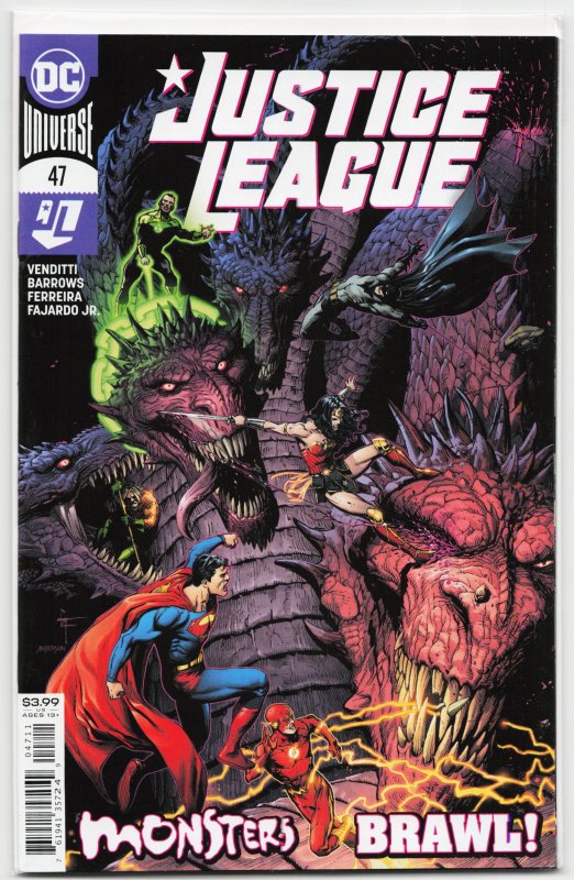 Justice League #47 (DC Comics, 2020), raw, ungraded comic book — front cover