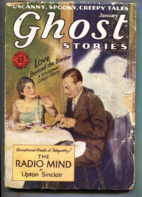 Ghost Stories 1/1930-Original Horror Pulp Magazine-Weird Menace-Rare!, raw, ungraded comic book — front cover