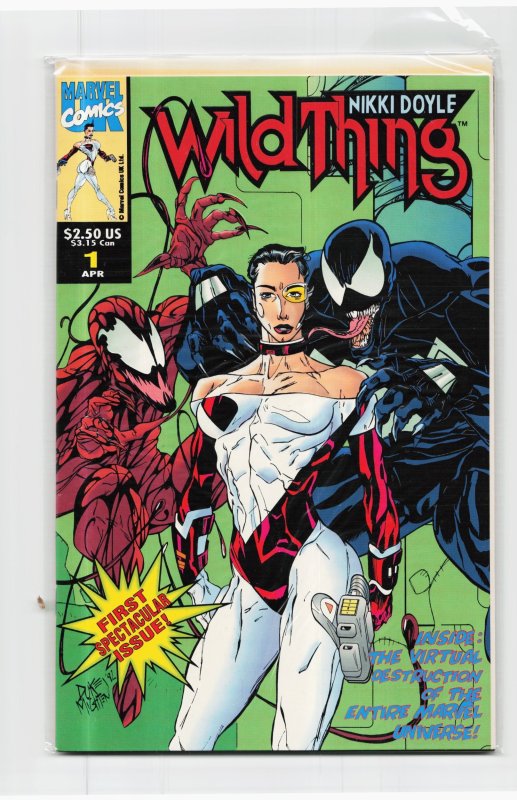 Wild Thing #1 (Marvel Comics, 1993), raw, ungraded comic book — front cover