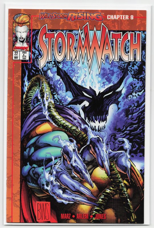 Stormwatch #22 (1995), raw, ungraded comic book — front cover