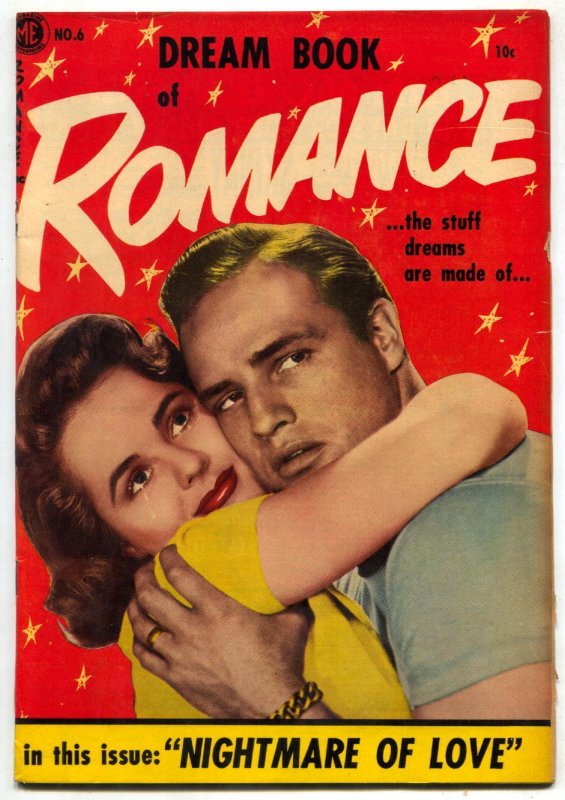 Dream Book of Romance #6 (1954), raw comic book in FN- condition — front cover