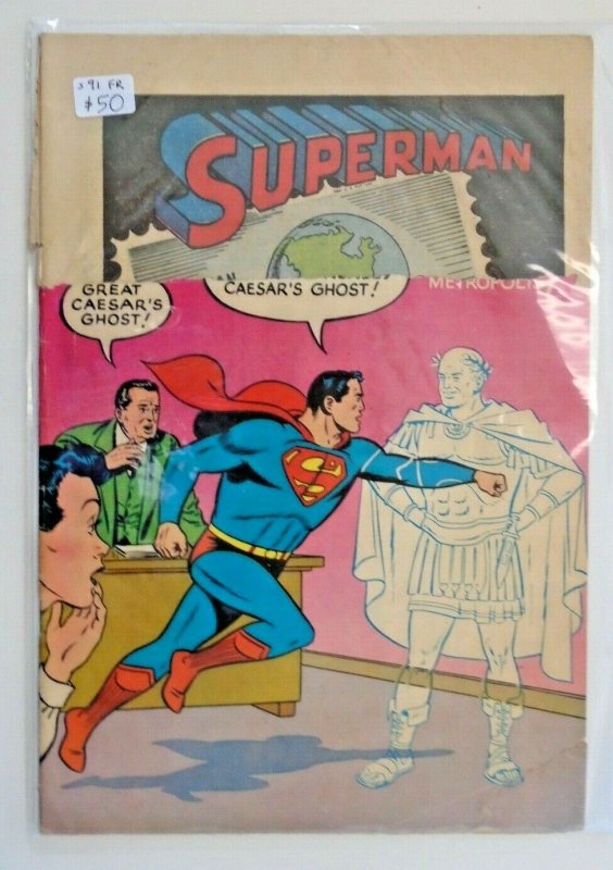 *Superman #91f, raw, ungraded comic book — front cover