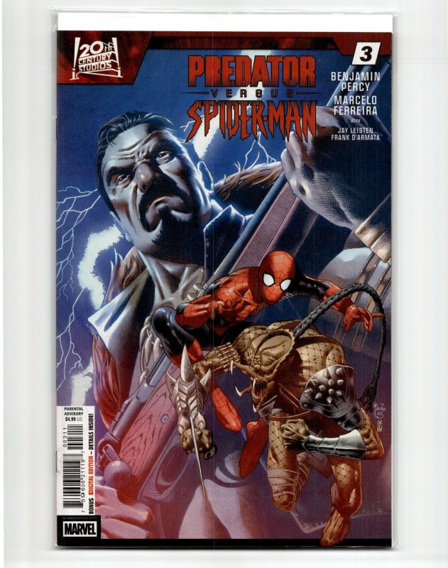 Predator vs. Spider-Man #3 (2025), raw, ungraded comic book — front cover
