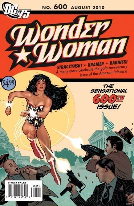 Wonder Woman #600 (DC Comics, 2010), raw comic book in NM condition — front cover
