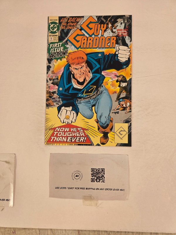 Guy Gardner #1 (DC Comics, 1992), raw comic book in NM condition — front cover