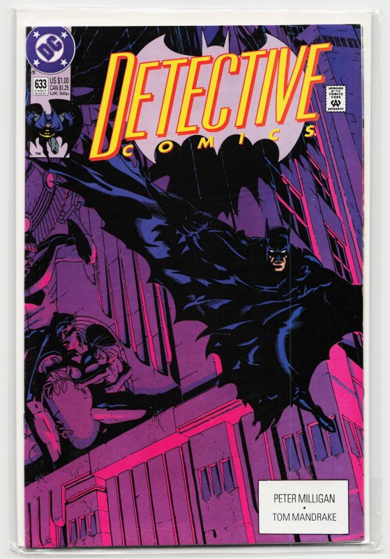 Detective Comics #633 (DC Comics, 1991), raw, ungraded comic book — front cover