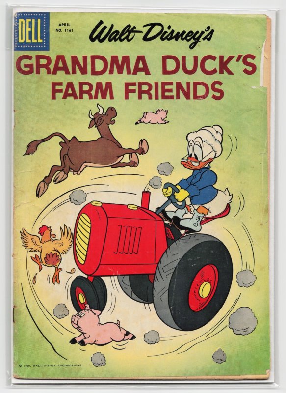 Four Color #1161 (Dell Comics, 1961), raw, ungraded comic book — front cover