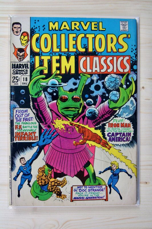 Marvel Collectors' Item Classics #18 (Marvel Comics, 1968), raw comic book in VG 4.0 condition — front cover