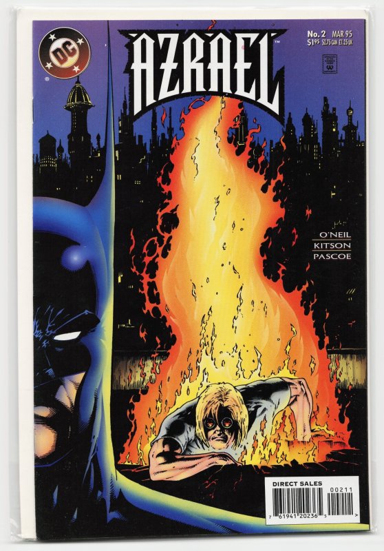 Azrael #2 (DC Comics, 1995), raw, ungraded comic book — front cover