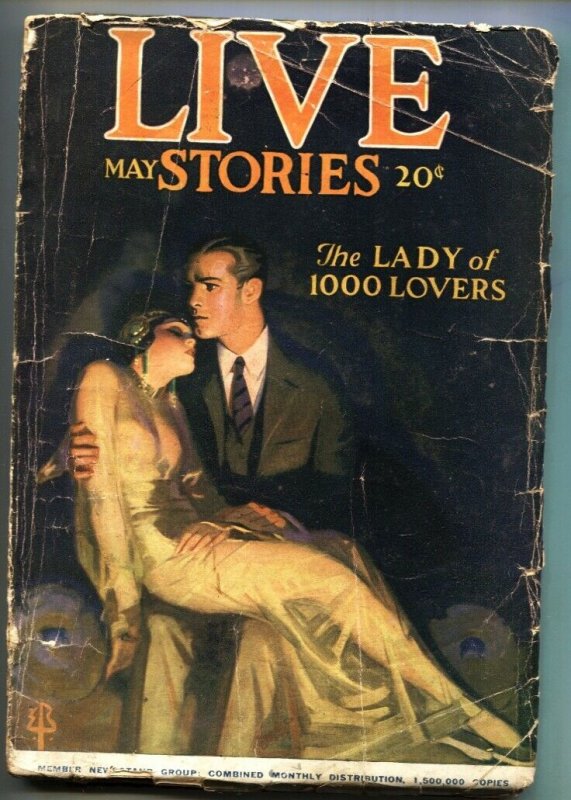 Live Stories May 1924-Enoch Bolles-Woman Drug Addict-Spicy Pulp-RARE!!!!, raw, ungraded comic book — front cover