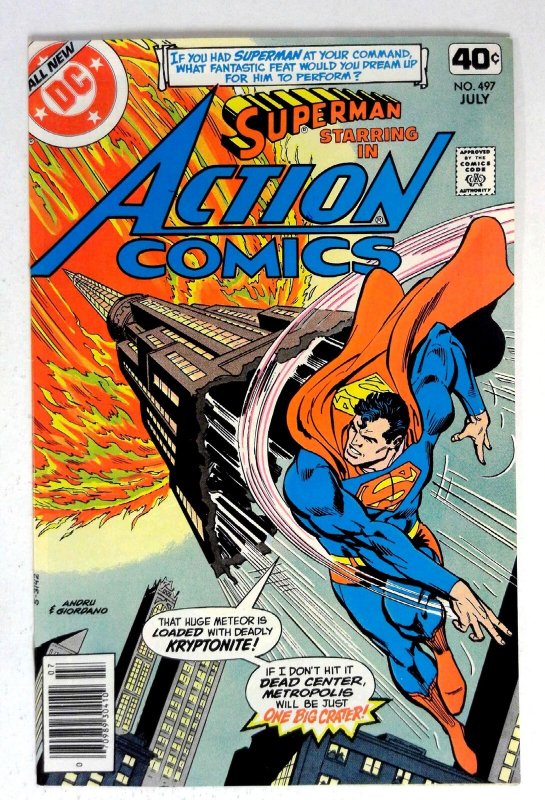 Action #497 (DC Comics, 1979), raw comic book in VF/NM condition — front cover
