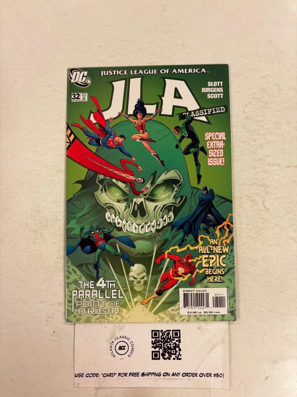 JLA Classified #32 (DC Comics), raw comic book in NM condition — front cover