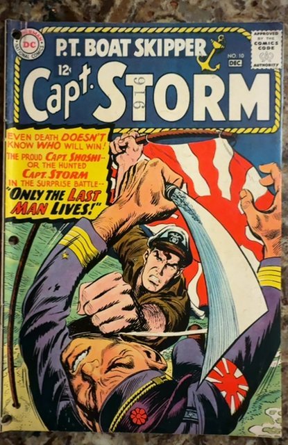 Capt. Storm #10 (1965), raw, ungraded comic book — front cover