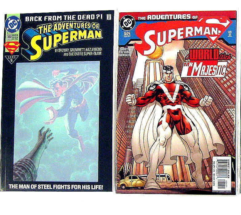 *Adventures of Superman LOT #500, Anl #6, #574-639 ('00-'05) 51 Books $1.55 Each, raw, ungraded comic book — front cover
