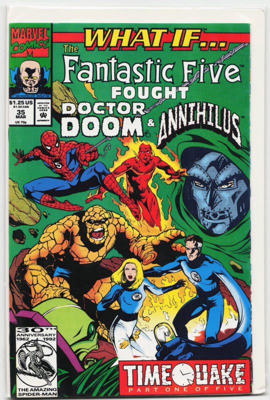 What If...? #35 (Marvel Comics, 1992), raw, ungraded comic book — front cover