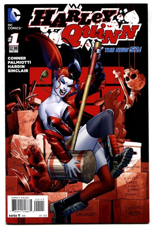 Harley Quinn-Fifth Print #1 (DC Comics, 2014), raw comic book in VF/NM condition — front cover