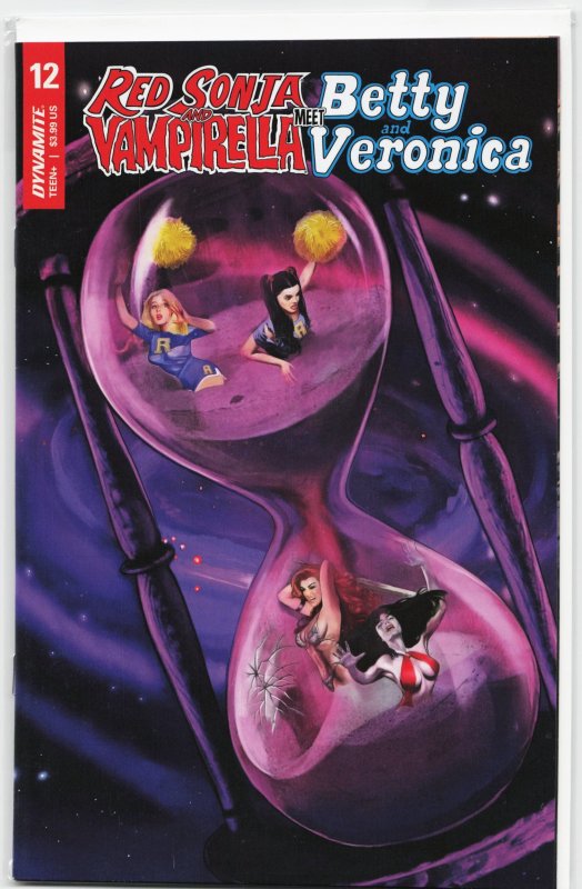 Red Sonja and Vampirella Meet Betty and Veronica #12 (Dynamite Entertainment, 2020), raw, ungraded comic book — front cover
