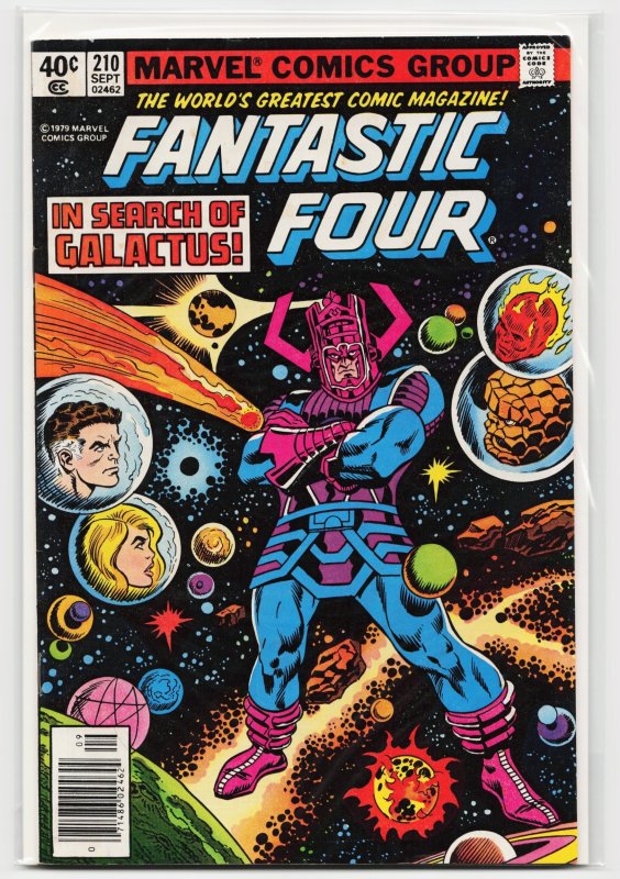 Fantastic Four #210 (Marvel Comics, 1979), raw, ungraded comic book — front cover