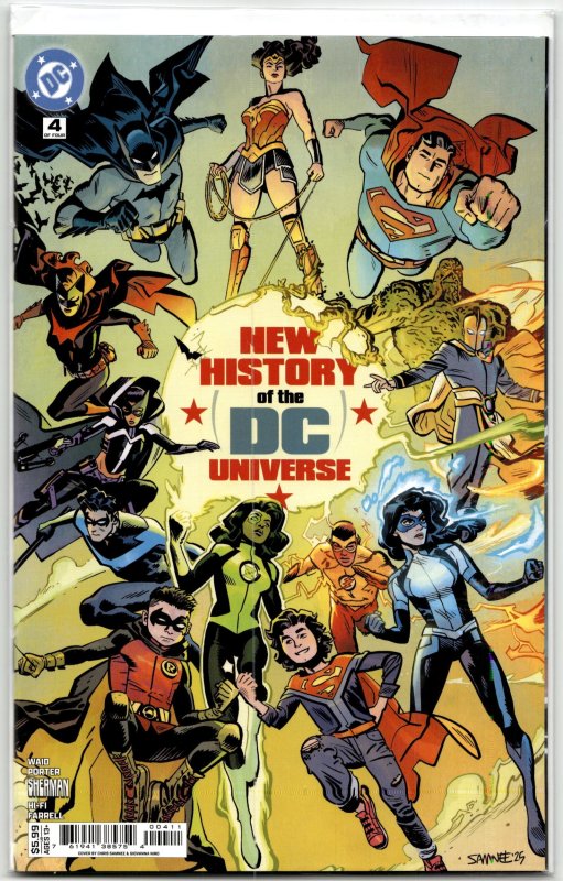 New History of the DC Universe #4 (2025), raw, ungraded comic book — front cover