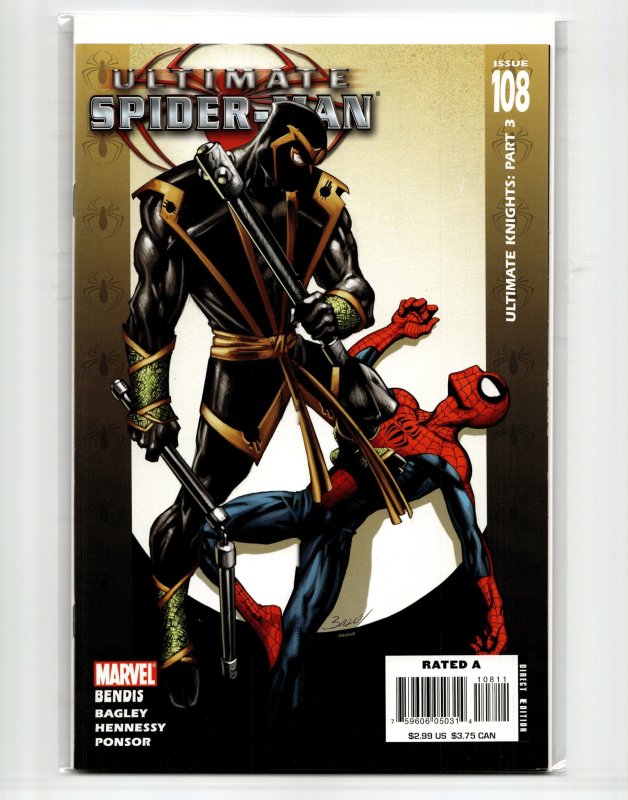 Ultimate Spider-Man #111 (Marvel Comics, 2007), raw, ungraded comic book — front cover