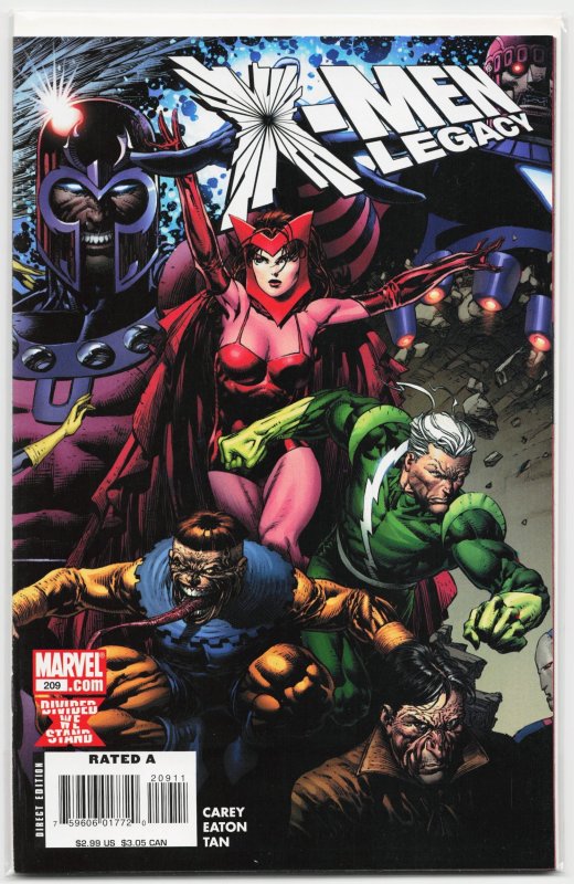 X-Men: Legacy #228 (Marvel Comics, 2009), raw, ungraded comic book — front cover