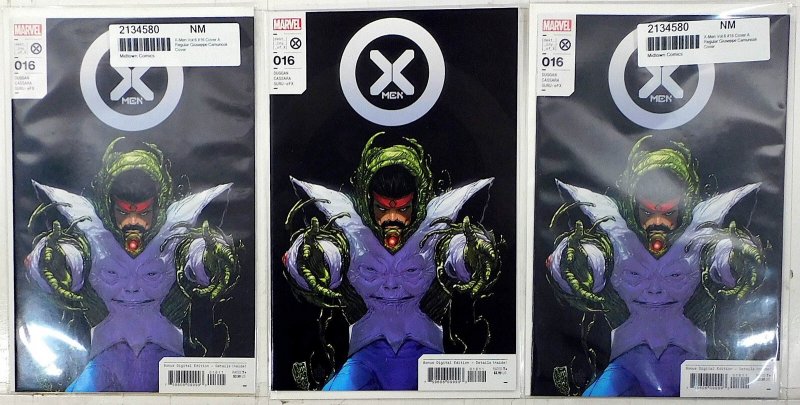 X-Men Lot of 3 #16 x3 (2022) Marvel Comics 9.4 NM 1st Print Comic Books (Marvel Comics, 2022), raw comic book in NM 9.4 condition — front cover