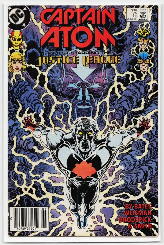 Captain Atom #16 (DC Comics, 1988), raw, ungraded comic book — front cover
