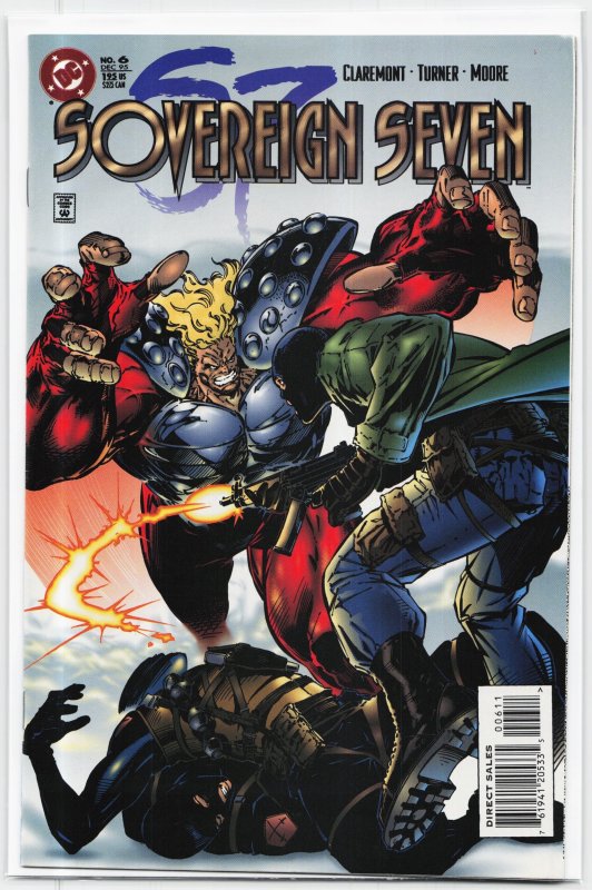 Sovereign Seven #6 (DC Comics, 1995), raw, ungraded comic book — front cover
