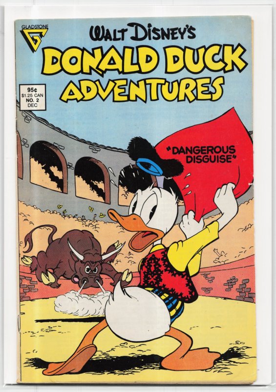 Donald Duck Adventures #2 (1987), raw, ungraded comic book — front cover