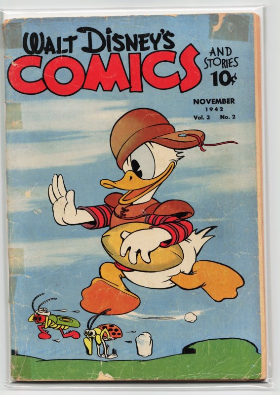Walt Disney's Comics and Stories #26 (Dell, 1942), raw, ungraded comic book — front cover