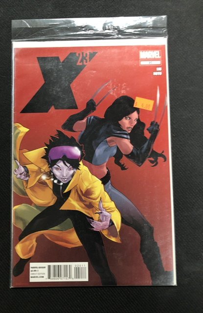 X-23 #20 (Marvel Comics, 2012), raw, ungraded comic book — front cover