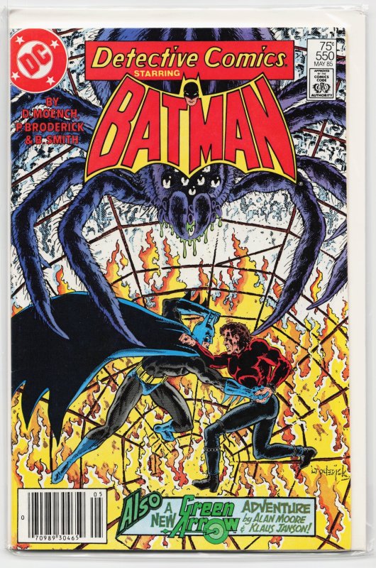 Detective Comics #550 (DC Comics, 1985), raw, ungraded comic book — front cover