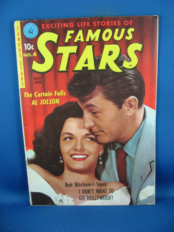 Famous Stars #4 (1951), raw, ungraded comic book — front cover
