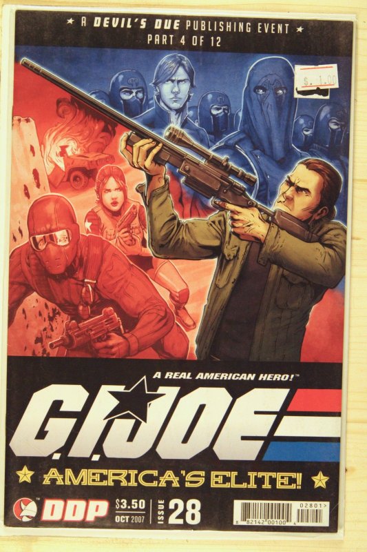G.I. Joe: America's Elite #28 (2007), raw comic book in NM 9.4 condition — front cover